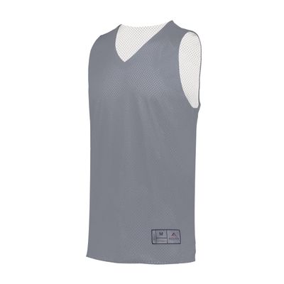 Augusta Sportswear Youth Tricot Mesh Reversible 2.0 Jersey, Graphite/White, S