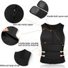 MISS MOLY Sauna Waist Trainer Vest for Men Neoprene Sauna Suit Corset Body Shaper with Double Belts Tank Top,Black 2XL view 3