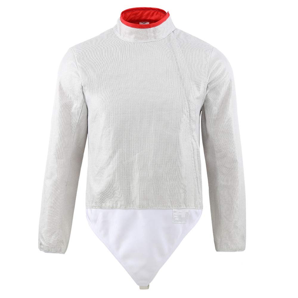 ThreeWOT Fencing Sabre Lame,Inox Electric Jacket Sabre for Kids(Front-Zip) (152)