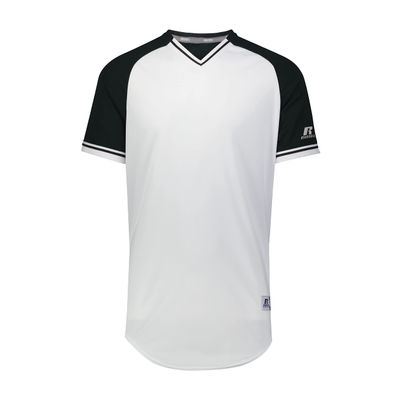 Russell Athletic Classic V-Neck Jersey White/Black/White 2XL