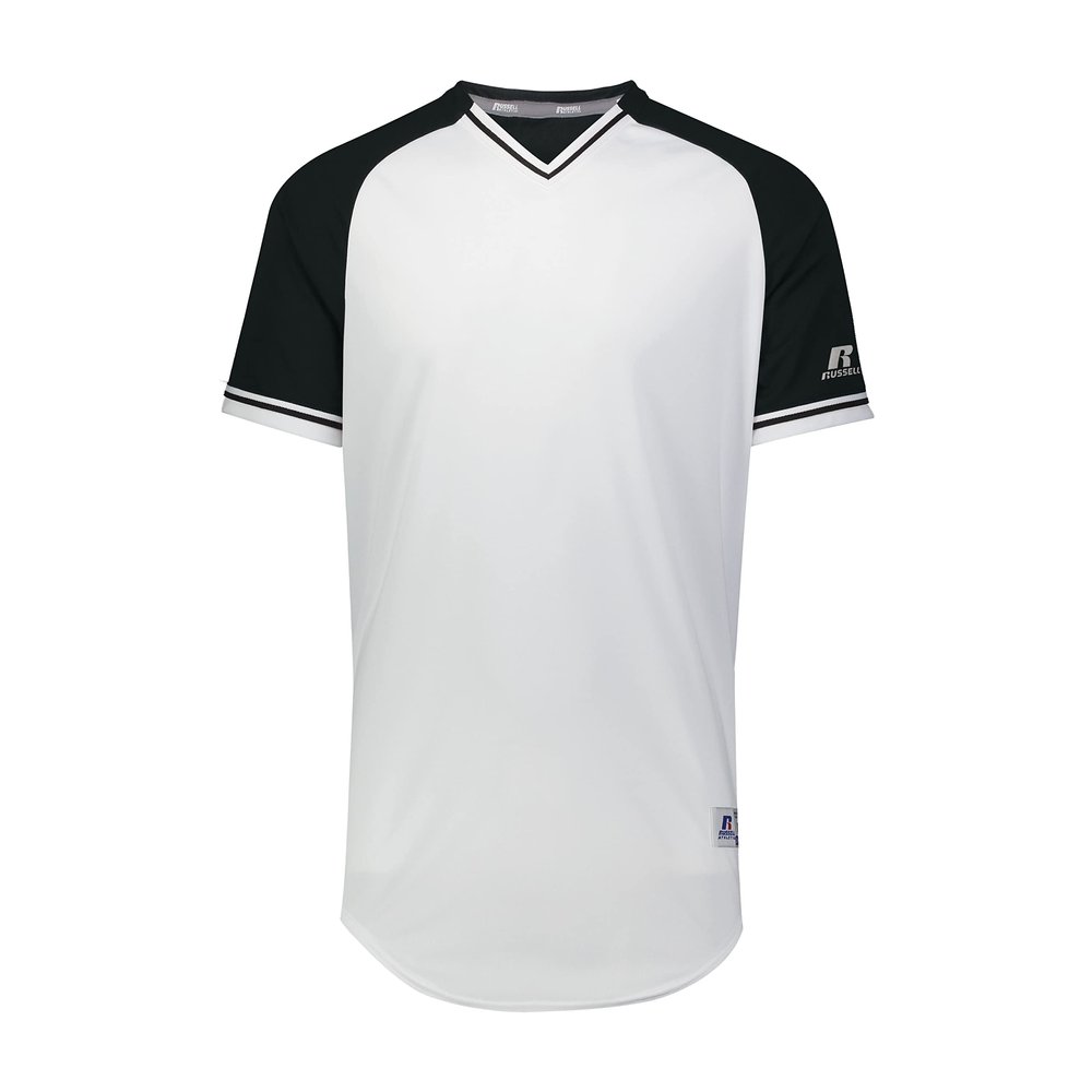 Russell Athletic Classic V-Neck Jersey White/Black/White 2XL