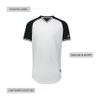 Russell Athletic Classic V-Neck Jersey White/Black/White 2XL view 4