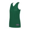 Augusta Sportswear Womens Tricot Mesh Reversible 2.0 Jersey, Dark Green/White, XL view 1