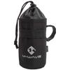 M-Wave Unisex - Adult Amsterdam Bottle ISO Bottle Holder Bag, Handlebar Bag, Insulated, Tool-Free Assembly, with Reflective Logo and Drawstring Closure, Black view 1