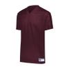 Russell Athletic Youth Solid Flag Football Jersey, Maroon S view 1