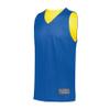 Augusta Sportswear Youth Tricot Mesh Reversible 2.0 Jersey, Royal/Gold, M view 1