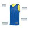 Augusta Sportswear Youth Tricot Mesh Reversible 2.0 Jersey, Royal/Gold, M view 4