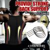 MISS MOLY Sauna Waist Trainer Vest for Men Body Shaper Sweat Vest Double Waist Cincher Belts Neoprene Workout Tank Top,Black XL view 2