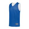 Augusta Sportswear Youth Tricot Mesh Reversible 2.0 Jersey, Royal/White, L view 1