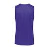 Augusta Sportswear Youth Tricot Mesh Reversible 2.0 Jersey, Purple/White, L view 3