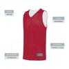 Augusta Sportswear Tricot Mesh Reversible Jersey 2.0, Scarlet/White, XL view 4