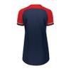 Russell Athletic Ladies Classic V-Neck Jersey Navy/True Red/White 2XL view 2