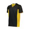 Augusta Sportswear Mens Reversible Flag Football Jersey, Black/Gold L view 1