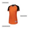 Russell Athletic Ladies Classic V-Neck Jersey Burnt Orange/Black/White 2XL view 4