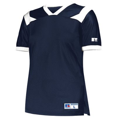 Russell Athletic Ladies Phenom6 Flag Football Jersey  Elite Performance Mesh Football Shirt for Women, Perfect for Team Play & Training, Navy/White M