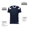 Russell Athletic Ladies Phenom6 Flag Football Jersey  Elite Performance Mesh Football Shirt for Women, Perfect for Team Play & Training, Navy/White M view 4