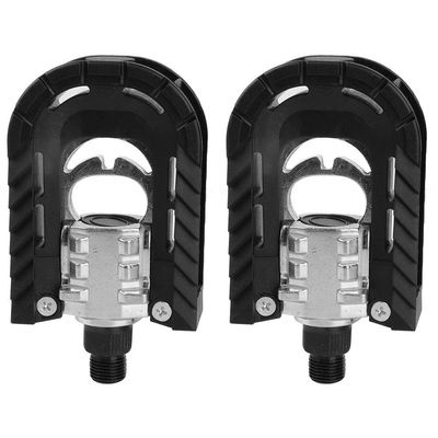 Jimfoty Road Bike 1 Pair Bicycle Pedals, Mountain Bike Pedals, Black Aluminum Alloy for Mountain Bike for Folding