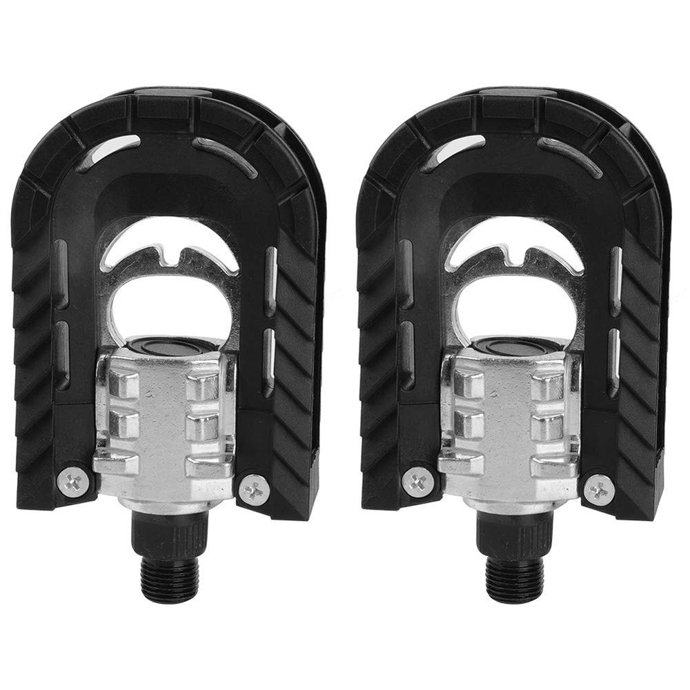 Jimfoty Road Bike 1 Pair Bicycle Pedals, Mountain Bike Pedals, Black Aluminum Alloy for Mountain Bike for Folding