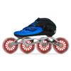 Bont Inline Speed Skating Racing - Luna Skate Boot + 2PF 6061 Frame + Elemental Wheels + ABEC7 Bearings - Youth - Boys - Girls - Men - Women (Blue, 35.5/3.5) view 4