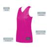 Augusta Sportswear Womens Tricot Mesh Reversible 2.0 Jersey, Power Pink/White, XL view 4