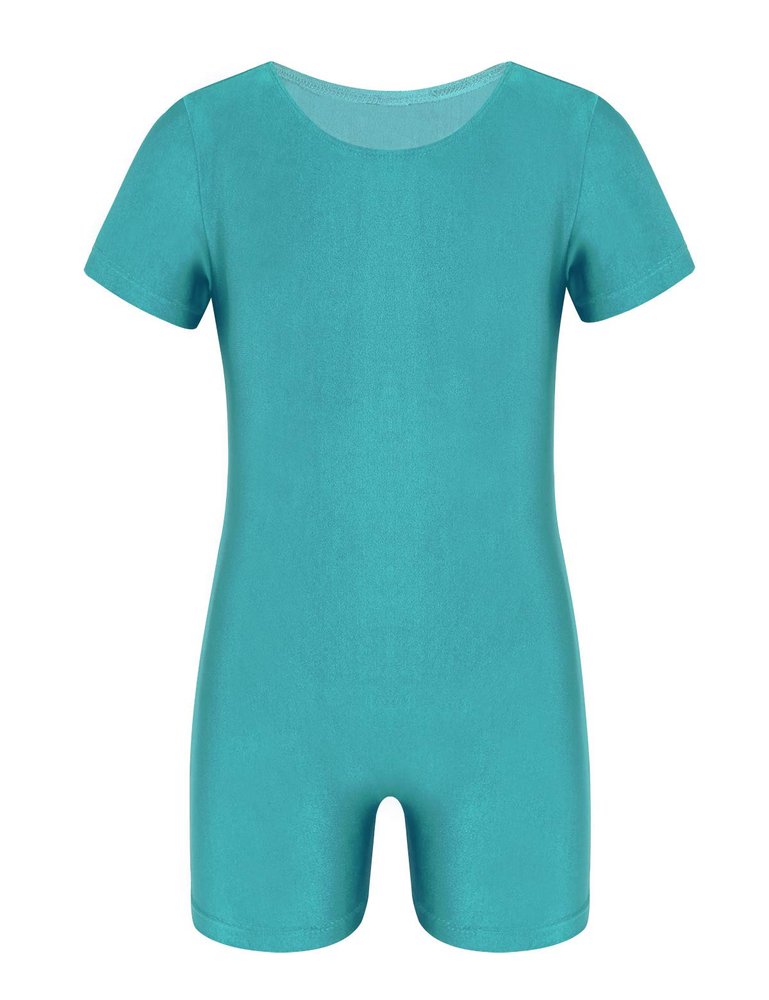 Aislor Kids Boys Girls One Piece Ballet Dance Gymnastics Leotard Athletic Stretchy Jumpsuit Unitard Turquoise 14 Years