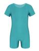 Aislor Kids Boys Girls One Piece Ballet Dance Gymnastics Leotard Athletic Stretchy Jumpsuit Unitard Turquoise 14 Years