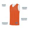 Augusta Sportswear Youth Tricot Mesh Reversible 2.0 Jersey, Orange/White, S view 4