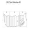 JZ 2001 Chaparral Signature 280 Swim Step Pad Boat EVA Teak Decking 1/4" 6mm (Dark Grey+Black) view 1