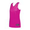 Augusta Sportswear Womens Tricot Mesh Reversible 2.0 Jersey, Power Pink/White, 2XL view 1