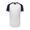 Russell Athletic Youth Classic V-Neck Jersey White/Navy/True Red L view 1