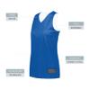 Augusta Sportswear Womens Tricot Mesh Reversible 2.0 Jersey, Royal/White, S view 4