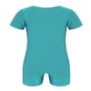 Aislor Kids Boys Girls One Piece Ballet Dance Gymnastics Leotard Athletic Stretchy Jumpsuit Unitard Turquoise 12 Years view 2