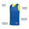 Augusta Sportswear Tricot Mesh Reversible Jersey 2.0, Royal/Gold, S view 4