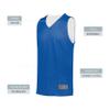 Augusta Sportswear Youth Tricot Mesh Reversible 2.0 Jersey, Royal/White, XS view 4