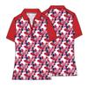 Monterey Club Women's Dandy Contrast Polo Shirt #2392 (Red/Navy/White, Large) view 2
