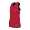 Augusta Sportswear Womens Tricot Mesh Reversible 2.0 Jersey, Scarlet/Black, 2XL view 1