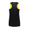 Augusta Sportswear Womens Tricot Mesh Reversible 2.0 Jersey, Black/Gold, L view 3