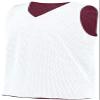 Augusta Sportswear Youth Tricot Mesh Reversible 2.0 Jersey, Maroon/White, XS view 4