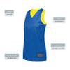 Augusta Sportswear Womens Tricot Mesh Reversible 2.0 Jersey, Royal/Gold, XL view 4