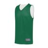 Augusta Sportswear Tricot Mesh Reversible Jersey 2.0, Dark Green/White, 2XL view 1
