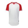 Russell Athletic Classic V-Neck Jersey White/True Red/White L view 1