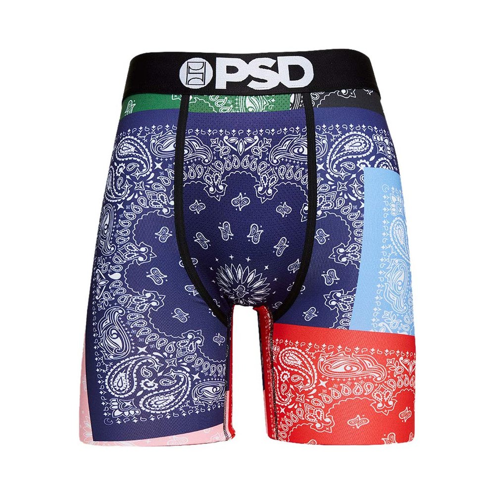 PSD Men's Bandanas Boxer Briefs, Multi, XXL