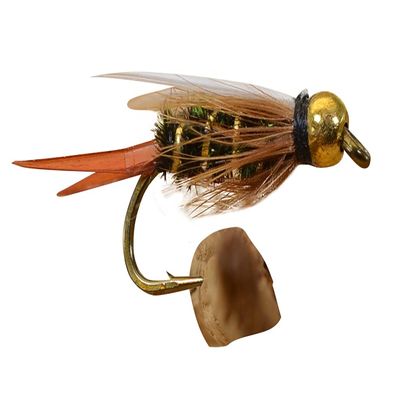 12 Flies Bead Head Prince Nymph Fishing Flies - Mustad Signature Fly Hooks (Hook #12)