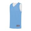 Augusta Sportswear Youth Tricot Mesh Reversible 2.0 Jersey, Columbia Blue/White, L view 1