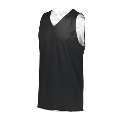 Augusta Sportswear Youth Tricot Mesh Reversible 2.0 Jersey, Black/White, S