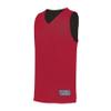 Augusta Sportswear Youth Tricot Mesh Reversible 2.0 Jersey, Scarlet/Black, XXS view 1