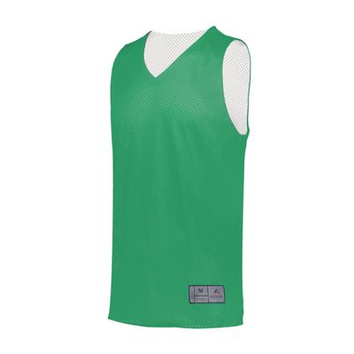 Augusta Sportswear Youth Tricot Mesh Reversible 2.0 Jersey, Kelly/White, XXS