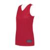 Augusta Sportswear Womens Tricot Mesh Reversible 2.0 Jersey, Scarlet/White, 2XL view 1