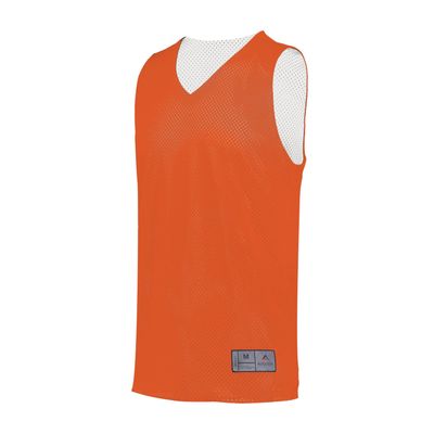 Augusta Sportswear Tricot Mesh Reversible Jersey 2.0, Orange/White, L