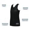 Augusta Sportswear Womens Tricot Mesh Reversible 2.0 Jersey, Black/White, XL view 4